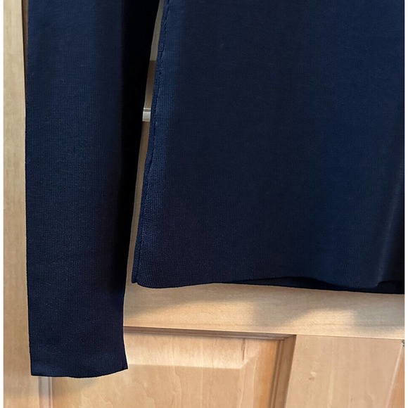 V281, NWOT, White Birch Women’s Black Turtleneck Sweater Size Medium w/Peephole - Picture 5 of 11